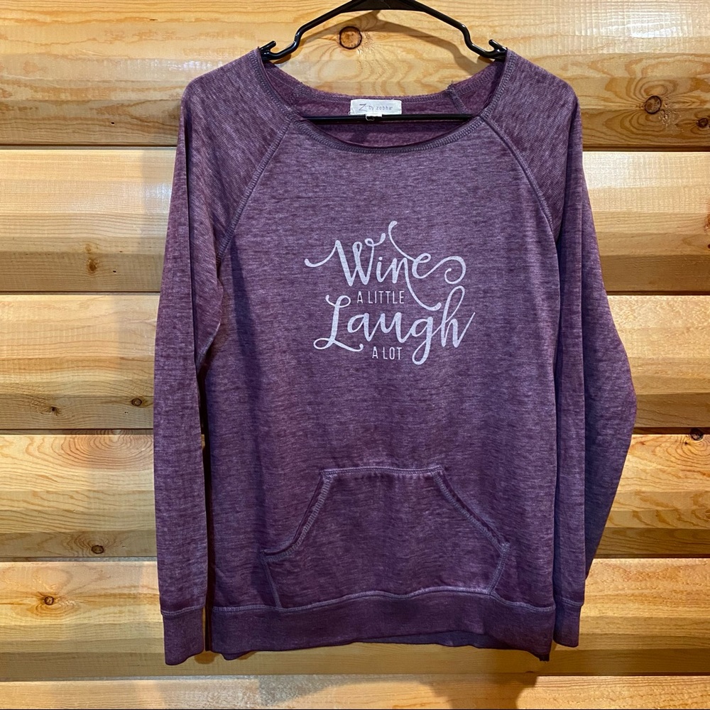 Wine purple light sweatshirt. Size medium.